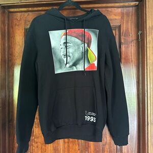 Black Hoodie with Iconic Graphic